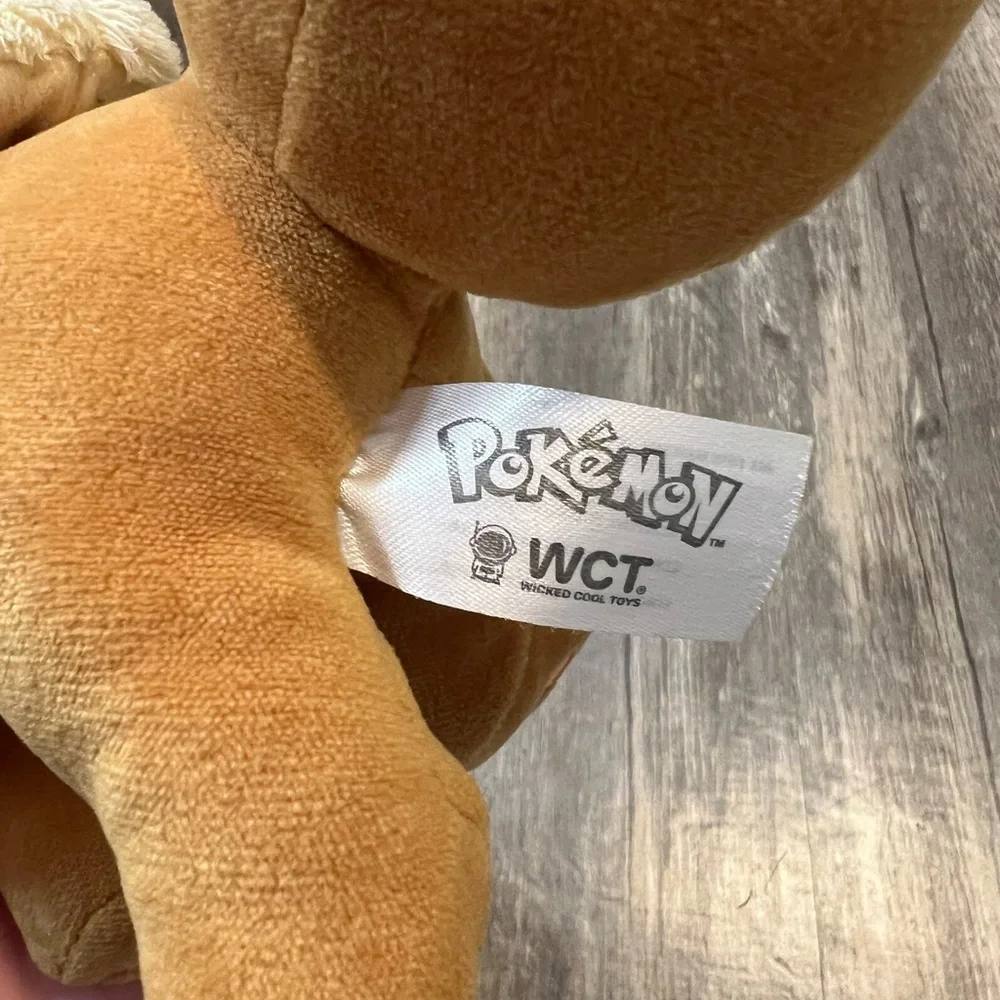 Pokemon Eevee 8” Plush Stuffed Animal WCT Wicked Cool Toys Collectible Cute - Picture 5 of 5